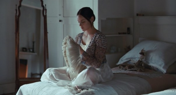 A young woman completely absorbed in her work.